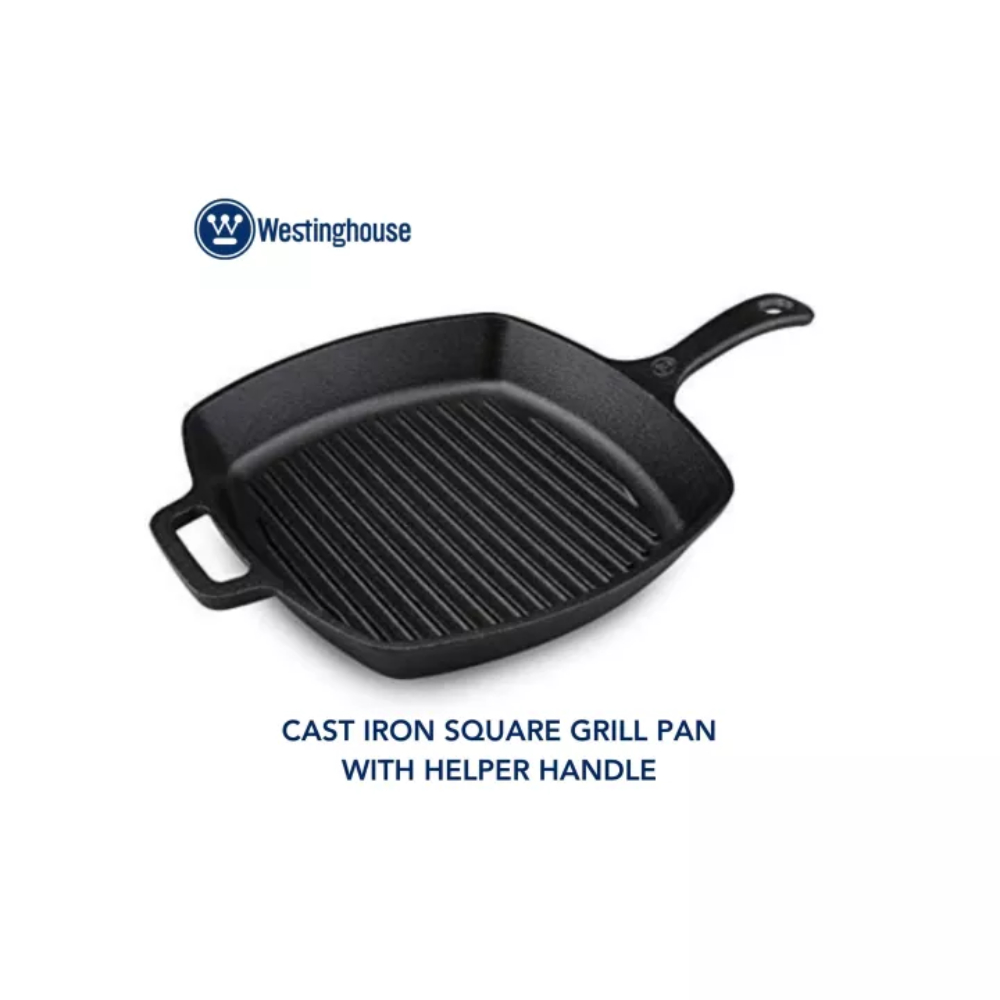 Cast iron square deals grill pan